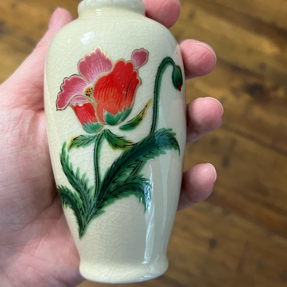 Homco Rose Porcelain Mini Vase - Picture 3 of 7